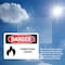 Signmission Combustible Liquids Danger Sign, Vinyl Decal, 7in W x 5in L, 2PK OS-2PACK-DS-D-57-L-1072 - alternate 5
